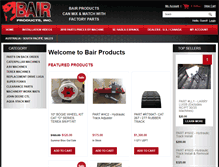 Tablet Screenshot of cart.bairproducts.com